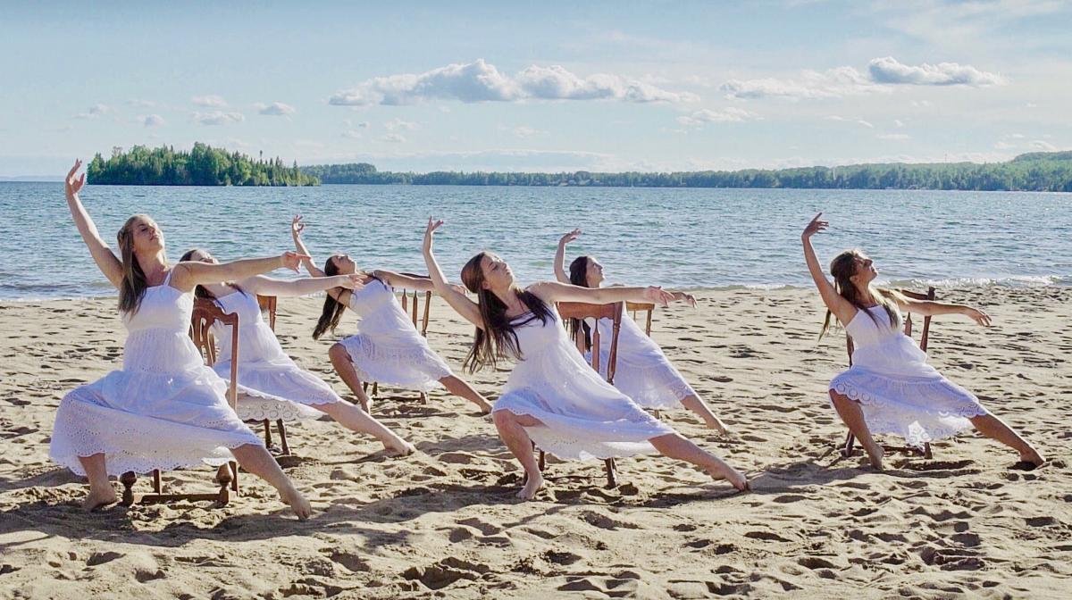 Dancers Alisia Cameron, Denise Malette, Amber Priscott, Maggie Wilberforce, Cassandra Rhodes, and Harmony Appell