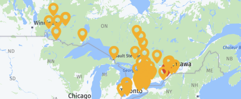 A map of our members