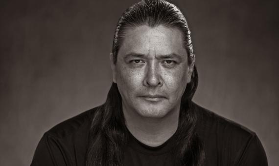 Jeremy in black and white, a headshot