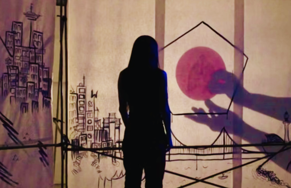Production Still from Firehorse and Shadow