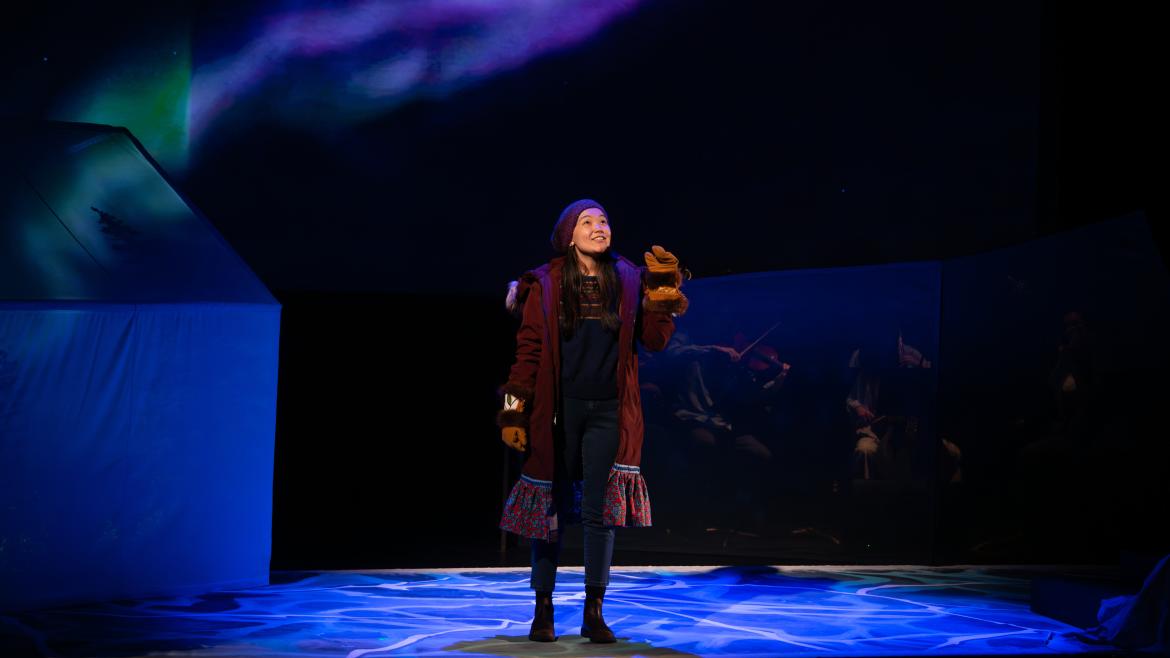 Julia on stage