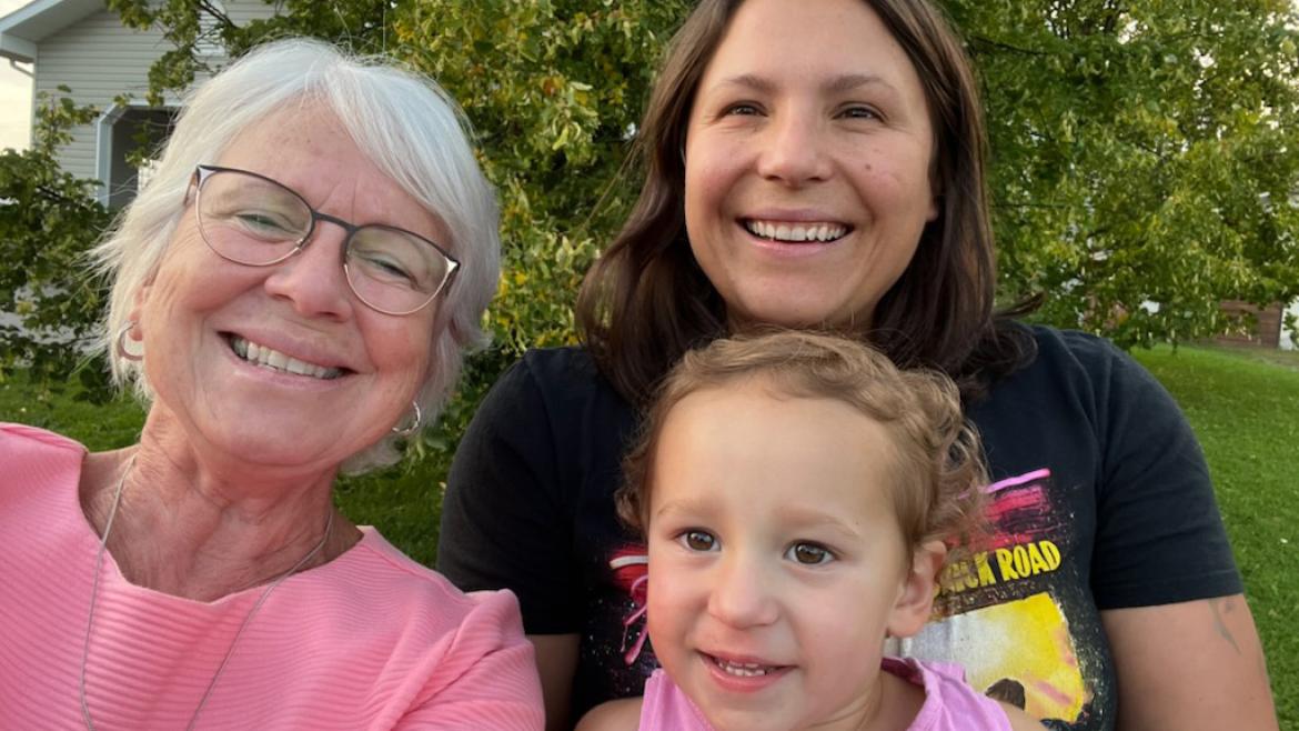Sarah, daughter, and friend